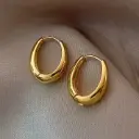 Dome Drop Earrings - Anti-Tarnish Life Time Guarantee